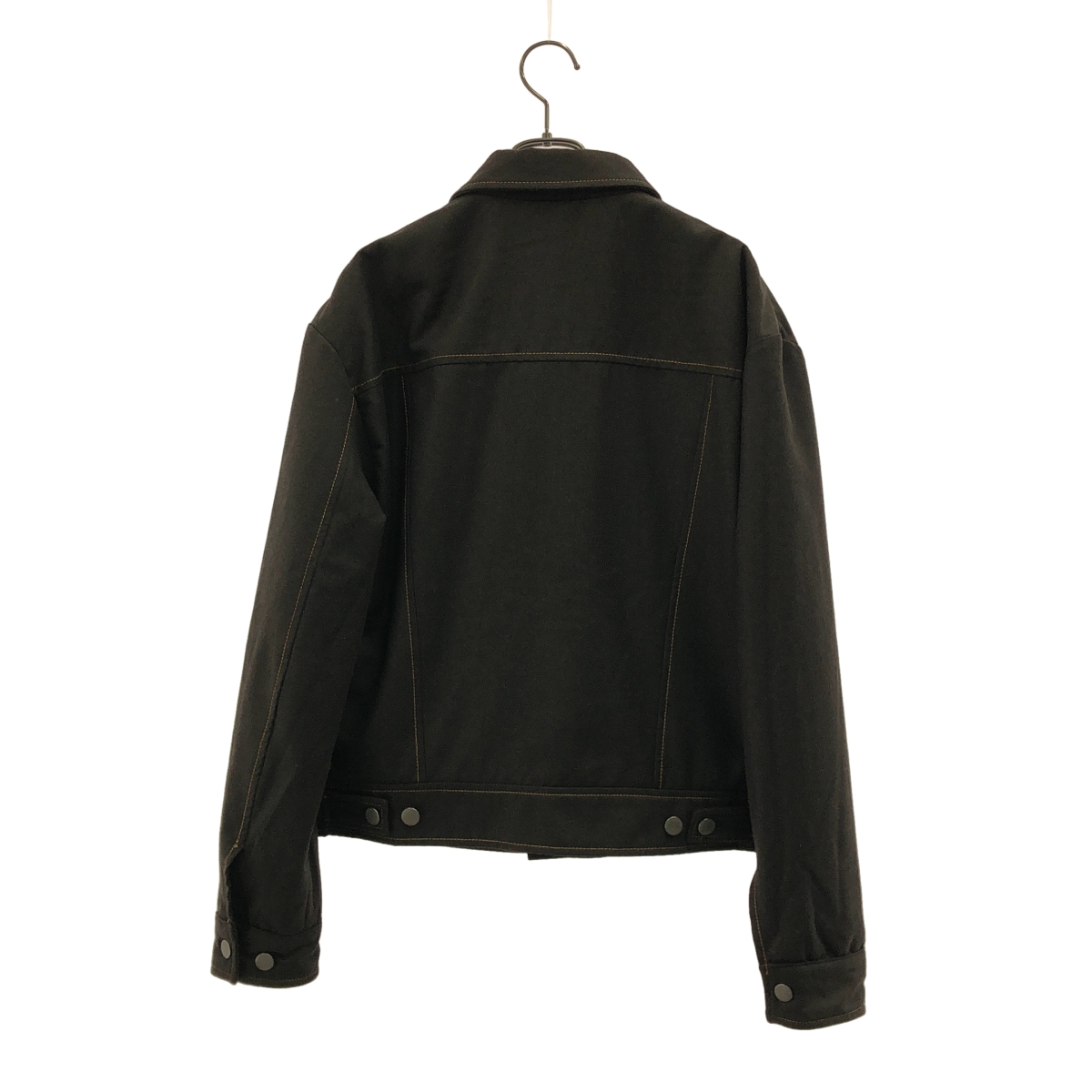 EMPORIO ARMANI / エンポリオアルマーニ Contrast stitching wool jacket / ウール ロゴボタン トラッカー ジャケット / 裏地付き