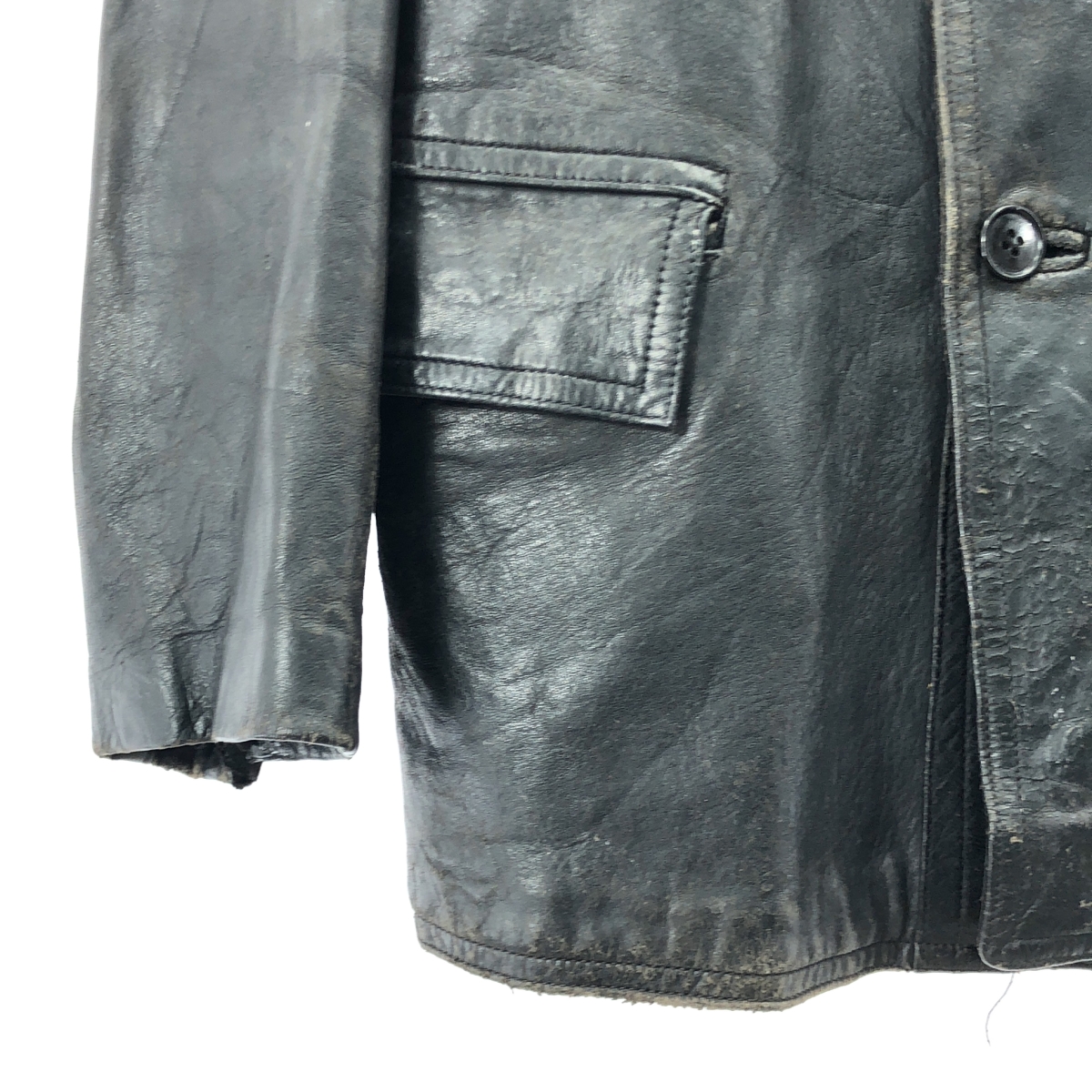 EURO VINTAGE / ユーロヴィンテージ 1970s ヴィンテージ ウール襟 レザー コルビジェジャケット