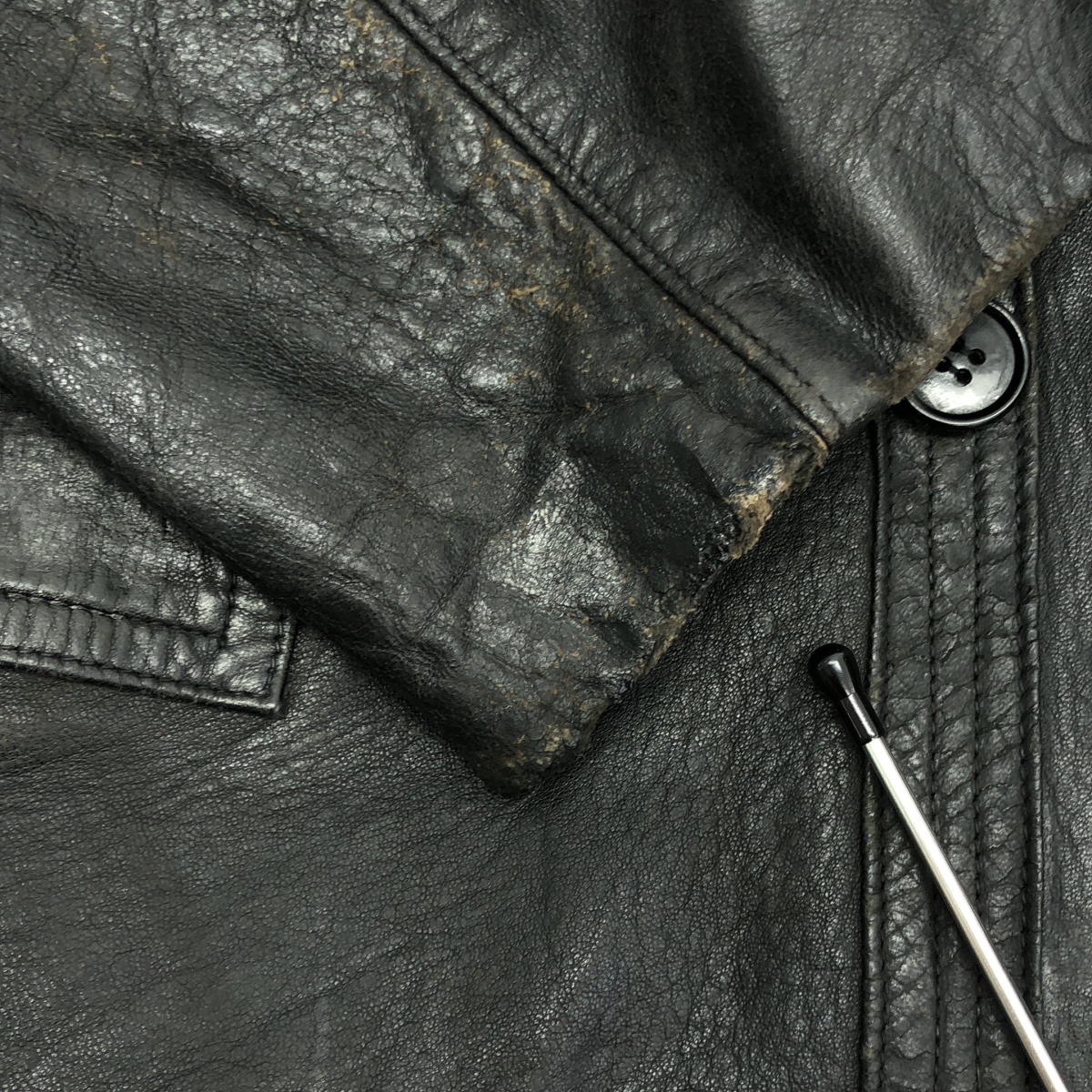 EURO VINTAGE / ユーロヴィンテージ 1970s ヴィンテージ ウール襟 レザー コルビジェジャケット