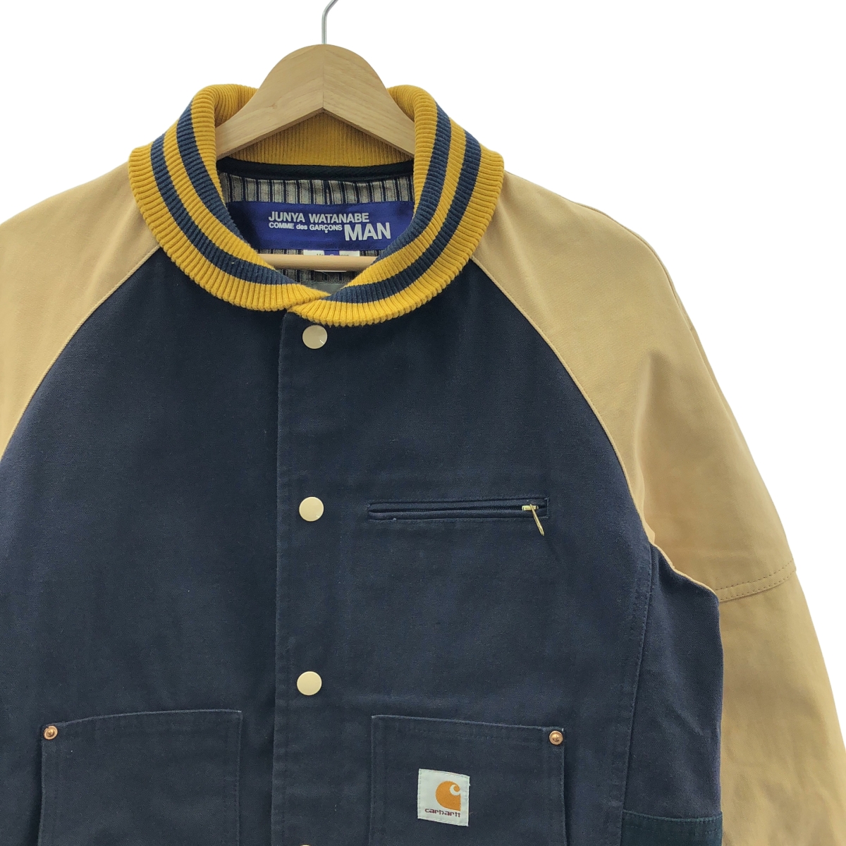 JUNYA WATANABE COMME des GARCONS MAN / ジュンヤワタナベコムデギャルソンマン ×CARHARTT カーハート / ダック バーシティ ジャケット スタジャン