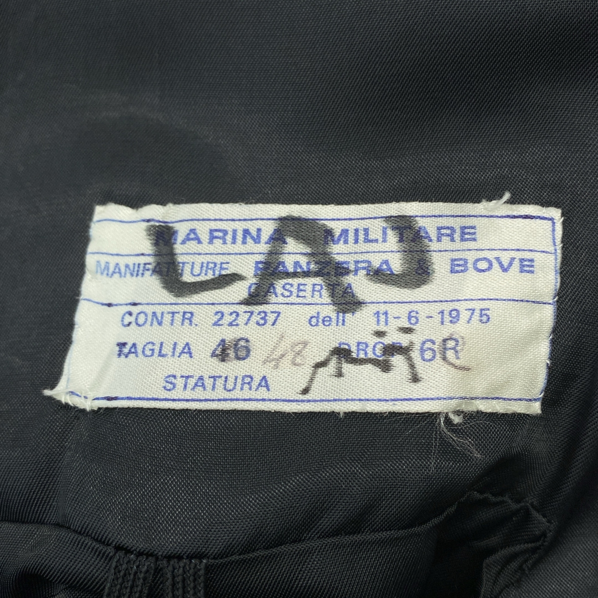 VINTAGE / ヴィンテージ古着 イタリア海軍 ウール 金ボタン ダブルブレザー ミリタリージャケット / 総裏地