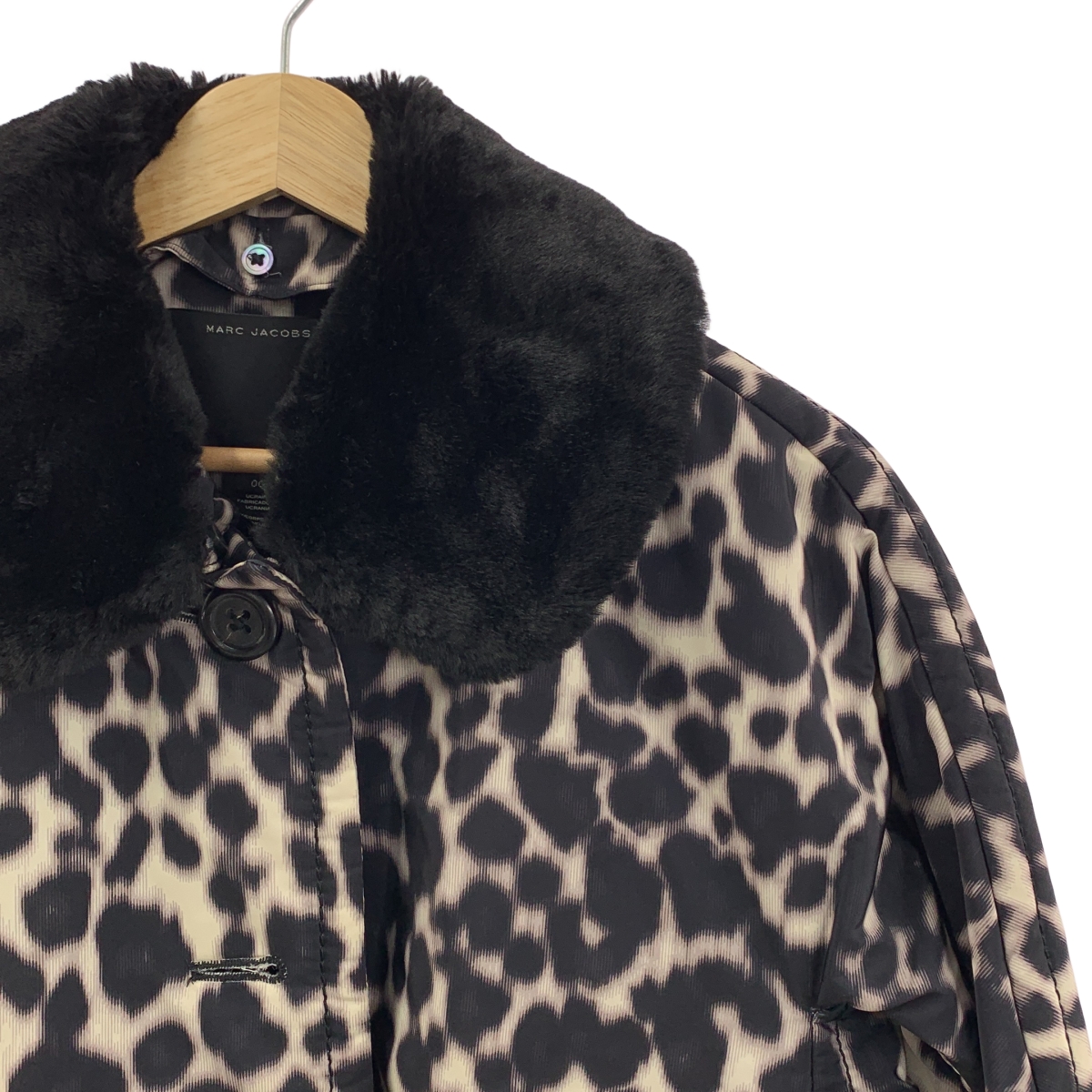 STELLA McCARTNEY / ステラマッカートニー レオパード シングルコート /ファー着脱可 / キルティング裏地