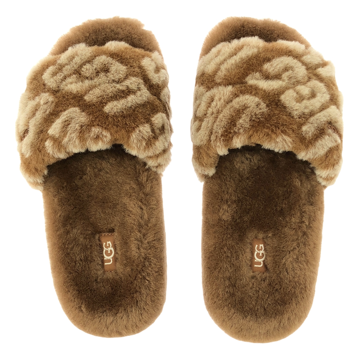 UGG / アグ Cozetta Logograph / ロゴ ファー ボリュームサンダル