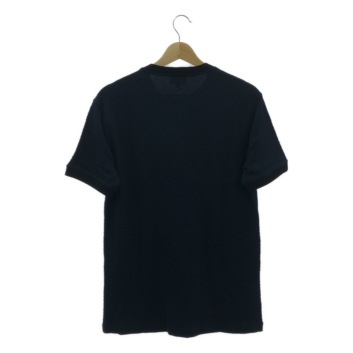 GIORGIO ARMANI / ジョルジオアルマーニ ダイヤ柄 ジャガード ビスコース Tシャツ