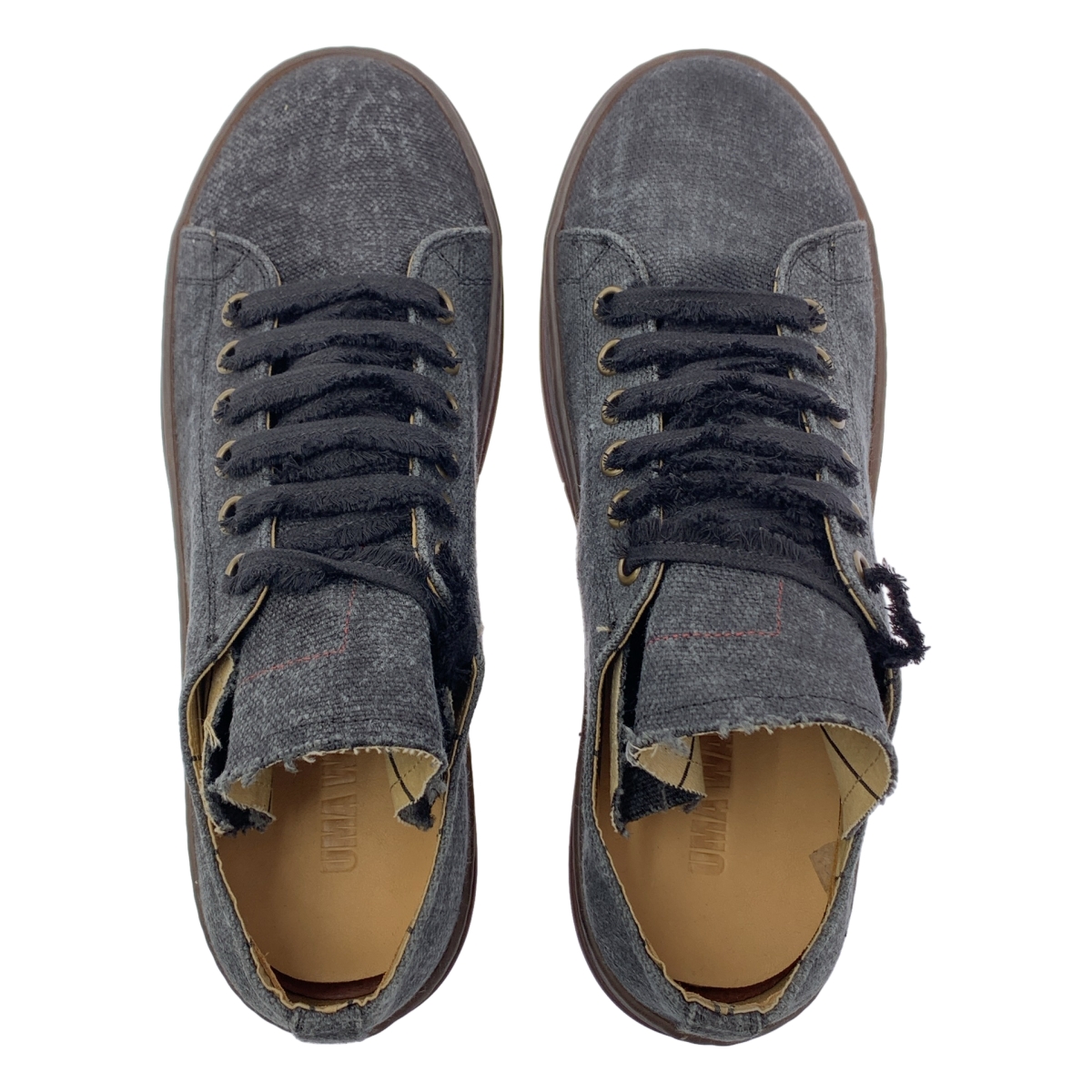 UMA WANG / ユマワン TENNIS SHOE リネンキャンバス ローカットスニーカー