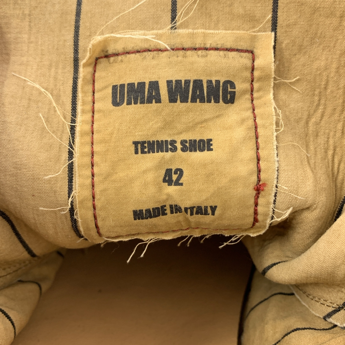 UMA WANG / ユマワン TENNIS SHOE リネンキャンバス ローカットスニーカー