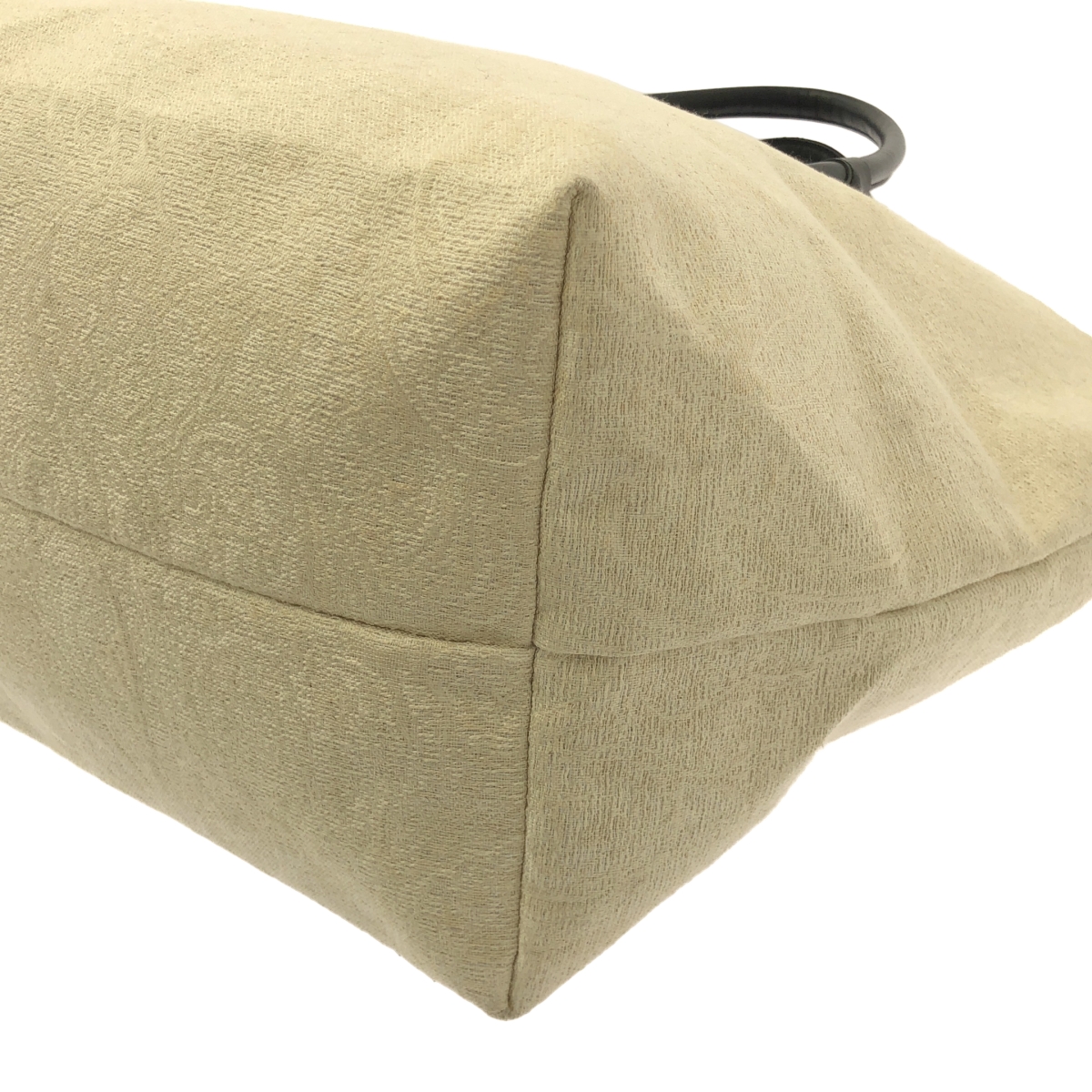 A VACATION / アヴァケーション ジャガード レザーハンドル トートバッグ