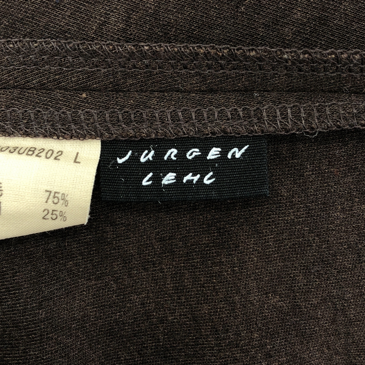 JURGEN LEHL / ヨーガンレール ウール シルク オーバーシルエット ポケット付き ニット ワンピース