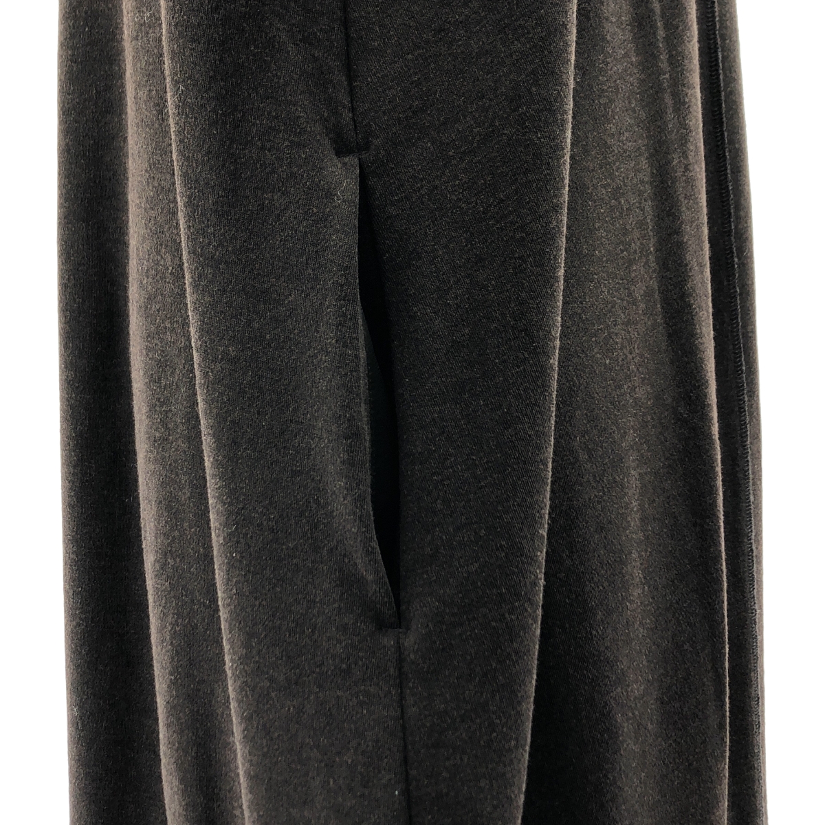 JURGEN LEHL / ヨーガンレール ウール シルク オーバーシルエット ポケット付き ニット ワンピース