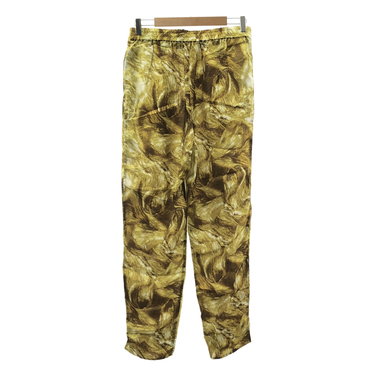 TOGA PULLA / トーガプルラ 総柄 ドローストリング スリット イージーパンツ