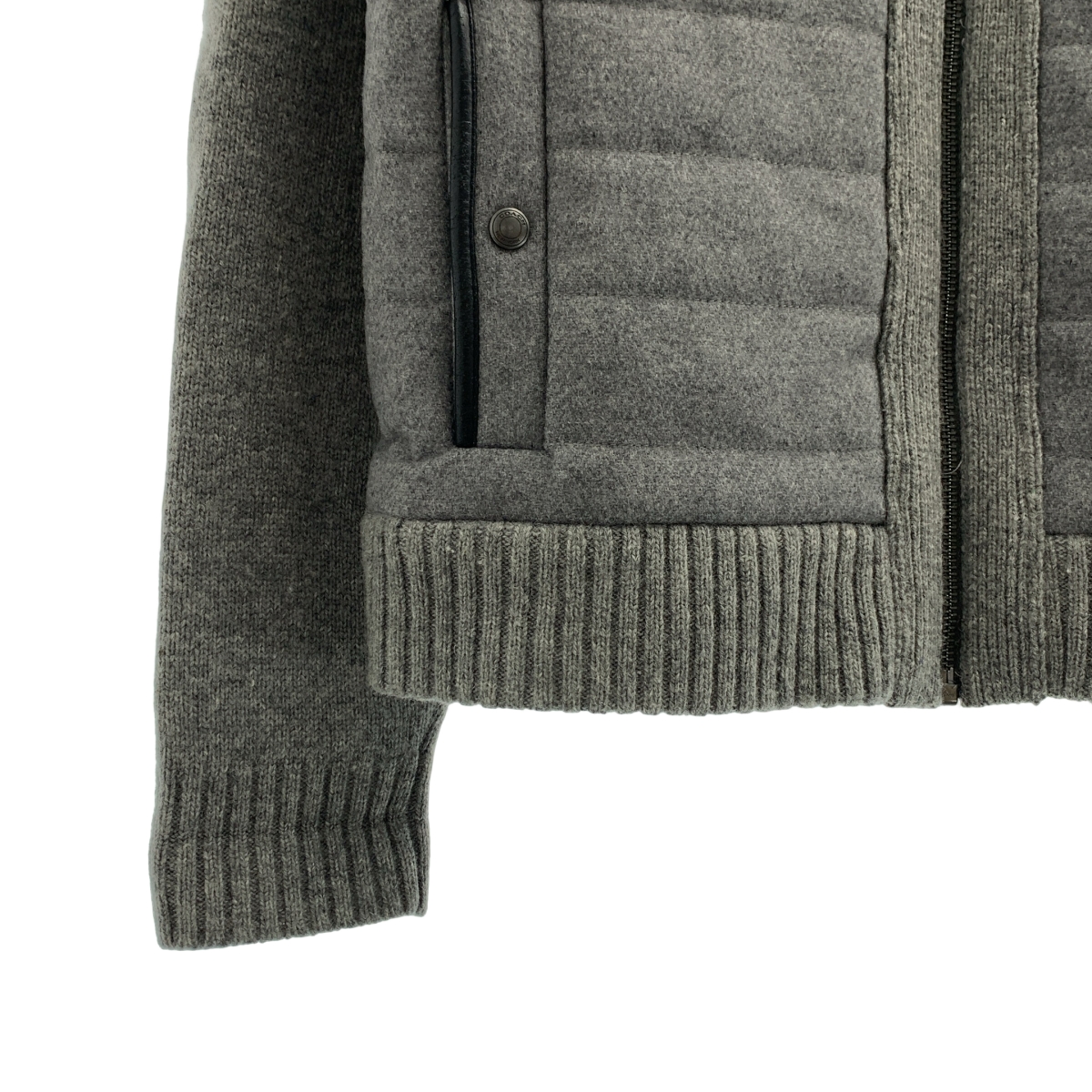 COACH / コーチ エルボーパッチ ジップアップ ニット パーカー ジャケット