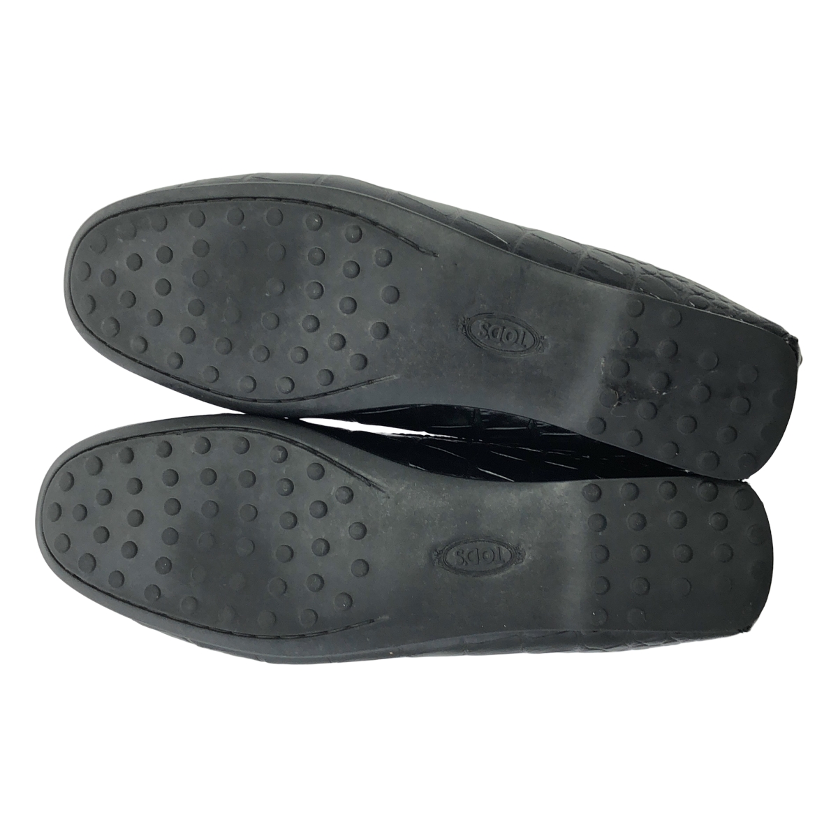 TOD'S / トッズ ダブルT クロコ型押し ドライビングシューズ