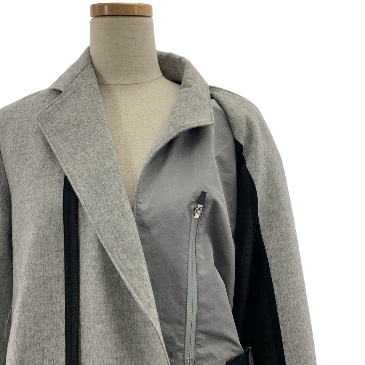 Y-3 / ワイスリー アシンメトリック ロングコート