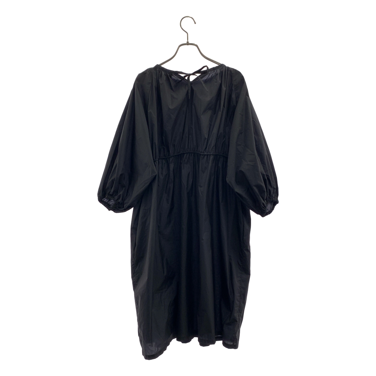 Honnete / オネット Gathered Midi OP ナイロン ギャザー ワンピース