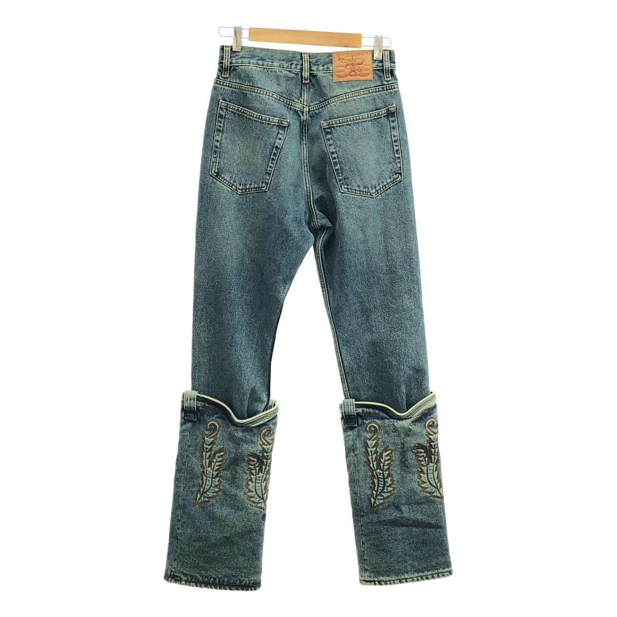 Y/PROJECT / ワイプロジェクト レザーパッチ デニムパンツ / ユニセックス