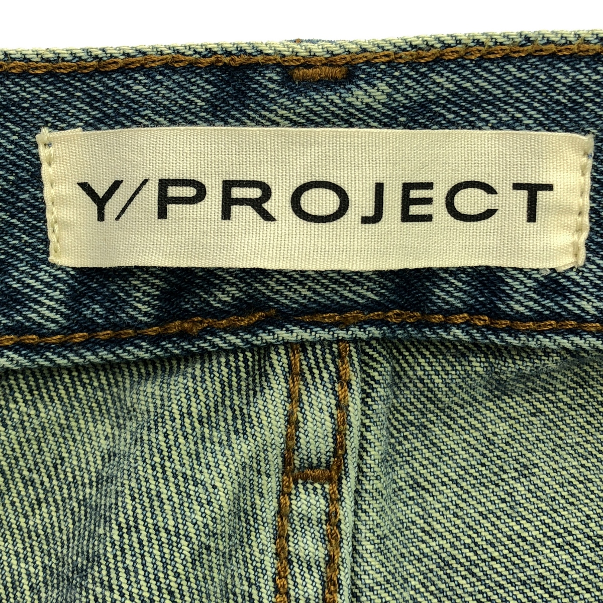 Y/PROJECT / ワイプロジェクト レザーパッチ デニムパンツ / ユニセックス