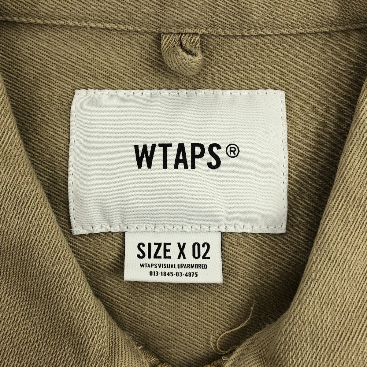 WTAPS / ダブルタップス CELL SS/SHIRT.COTTON.TWILL / コットンツイル ハーフジップ シャツ