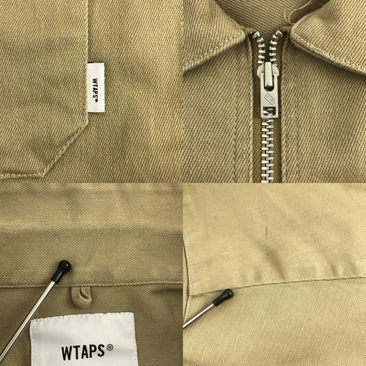 WTAPS / ダブルタップス CELL SS/SHIRT.COTTON.TWILL / コットンツイル ハーフジップ シャツ
