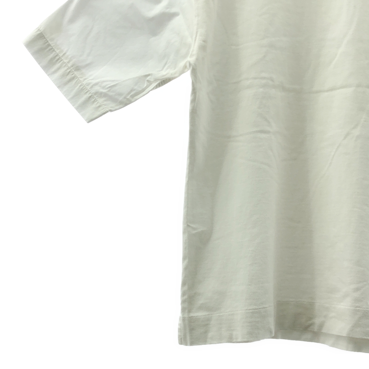 MARGARET HOWELL / マーガレットハウエル 異素材切替 半袖 コットン カットソー