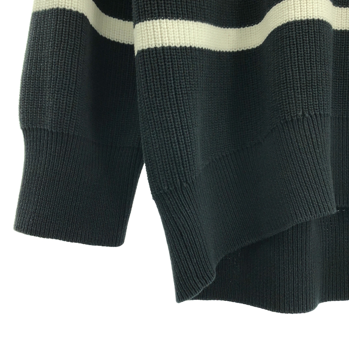 MUSE de Deuxieme Classe / ミューズドゥーズィーエムクラス COTTON BORDER コットン ボーダー プルオーバーニット