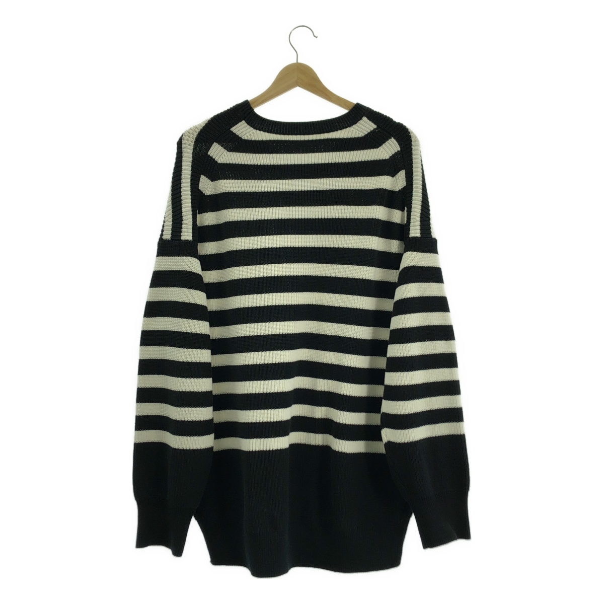 MUSE de Deuxieme Classe / ミューズドゥーズィーエムクラス COTTON BORDER コットン ボーダー プルオーバーニット