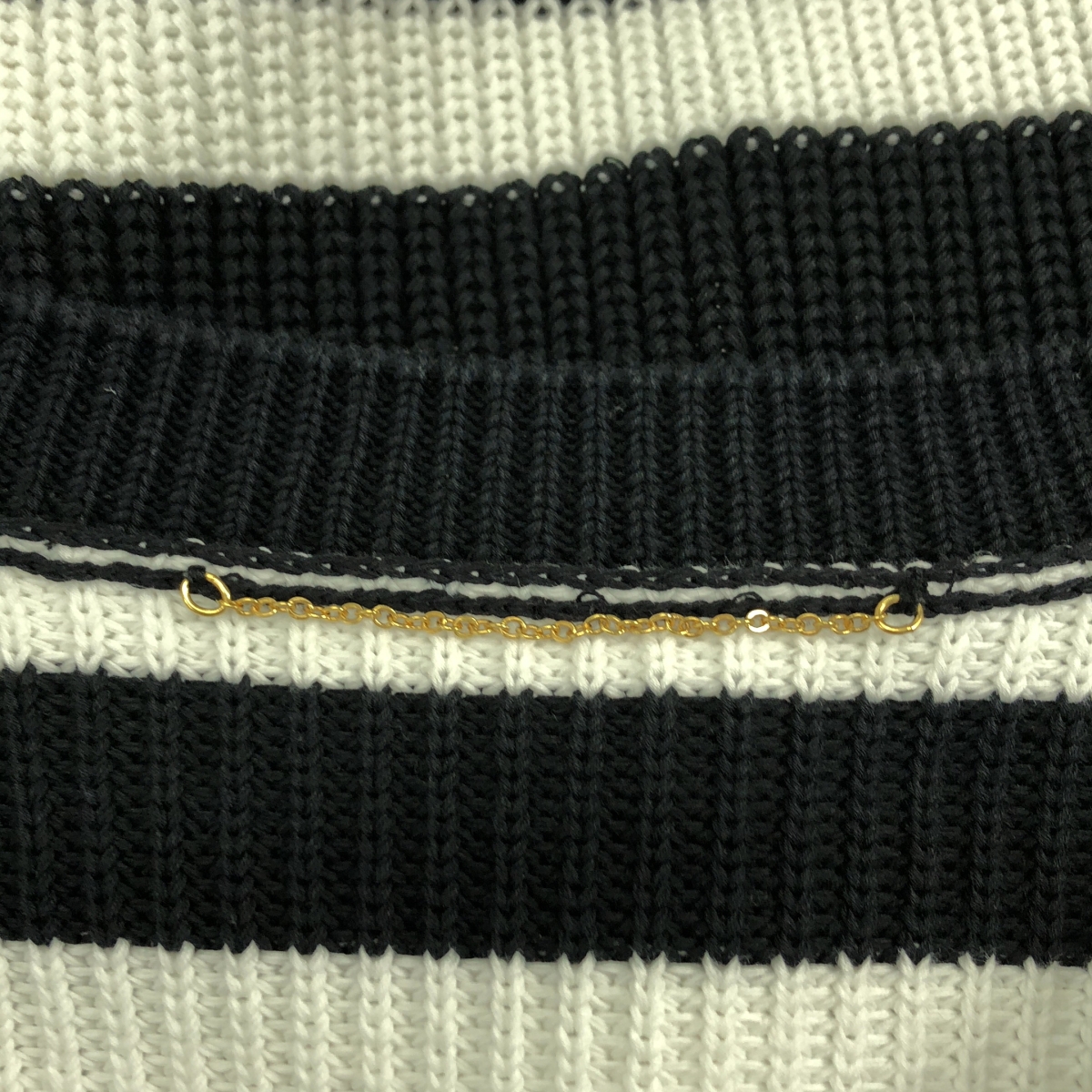 MUSE de Deuxieme Classe / ミューズドゥーズィーエムクラス COTTON BORDER コットン ボーダー プルオーバーニット