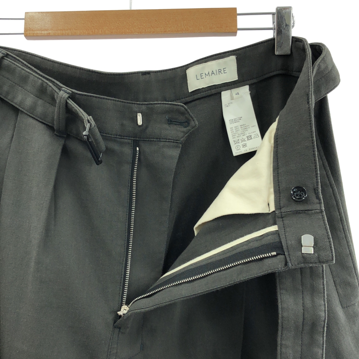 LEMAIRE / ルメール LOOSE PLEATED PANTS 2プリーツ トラウザース パンツ