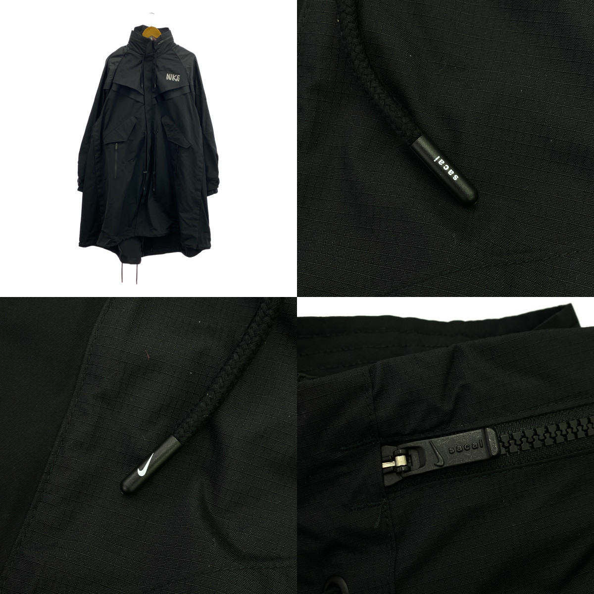 sacai / サカイ × NIKE / ナイキ NRG Trench Jacket / ロゴ トレンチ ジャケット