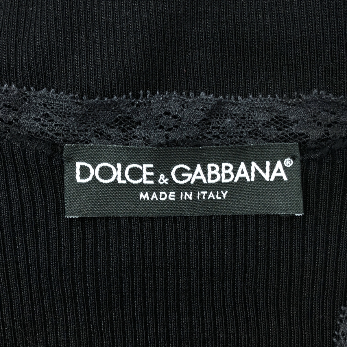 DOLCE＆GABBANA / ドルチェ＆ガッバーナドルガバ アンサンブル / シルク ドット レース切替 タンクトップ カーディガン