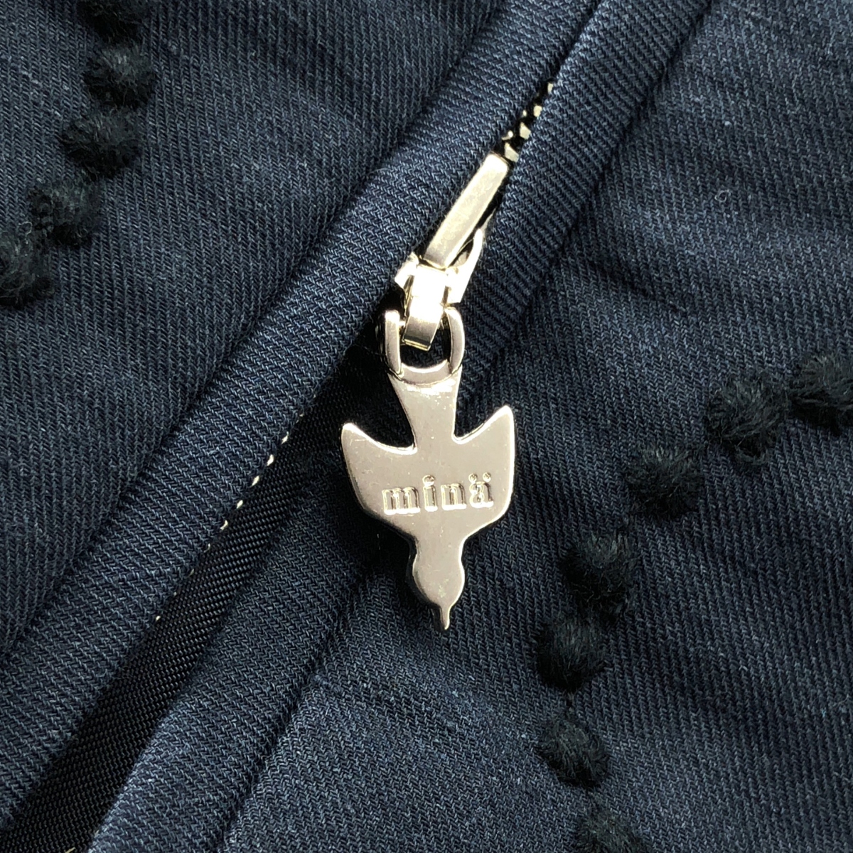 mina perhonen / ミナペルホネン tambourine / タンバリン エンブロイダリー ロゴジップ ブルゾン ジャケット / 総裏地