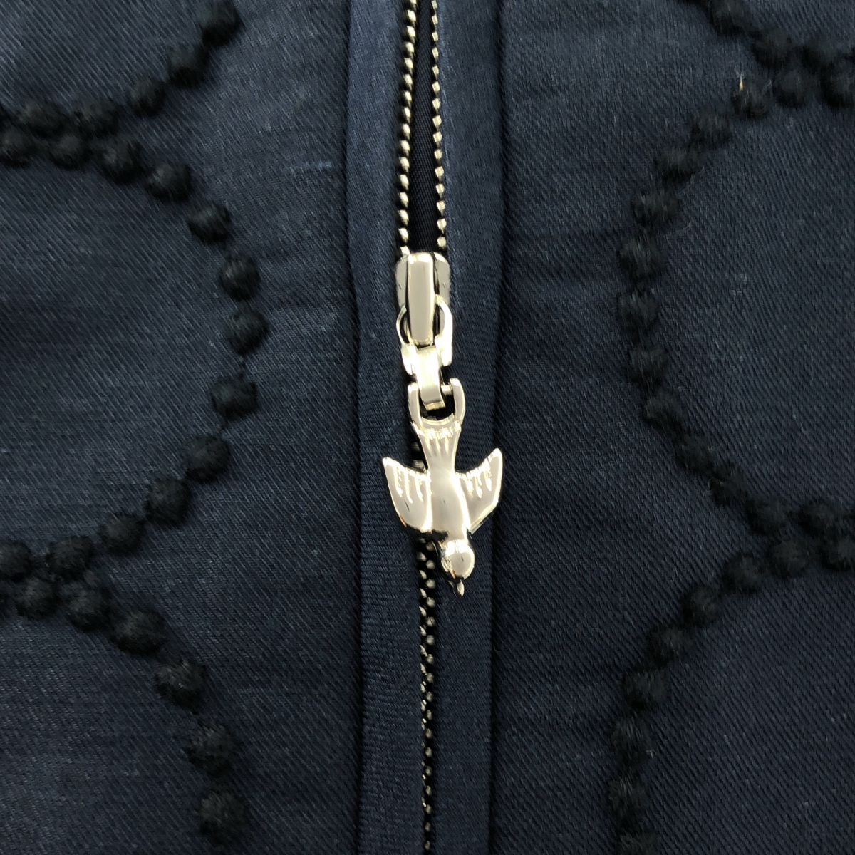 mina perhonen / ミナペルホネン tambourine / タンバリン エンブロイダリー ロゴジップ ブルゾン ジャケット / 総裏地