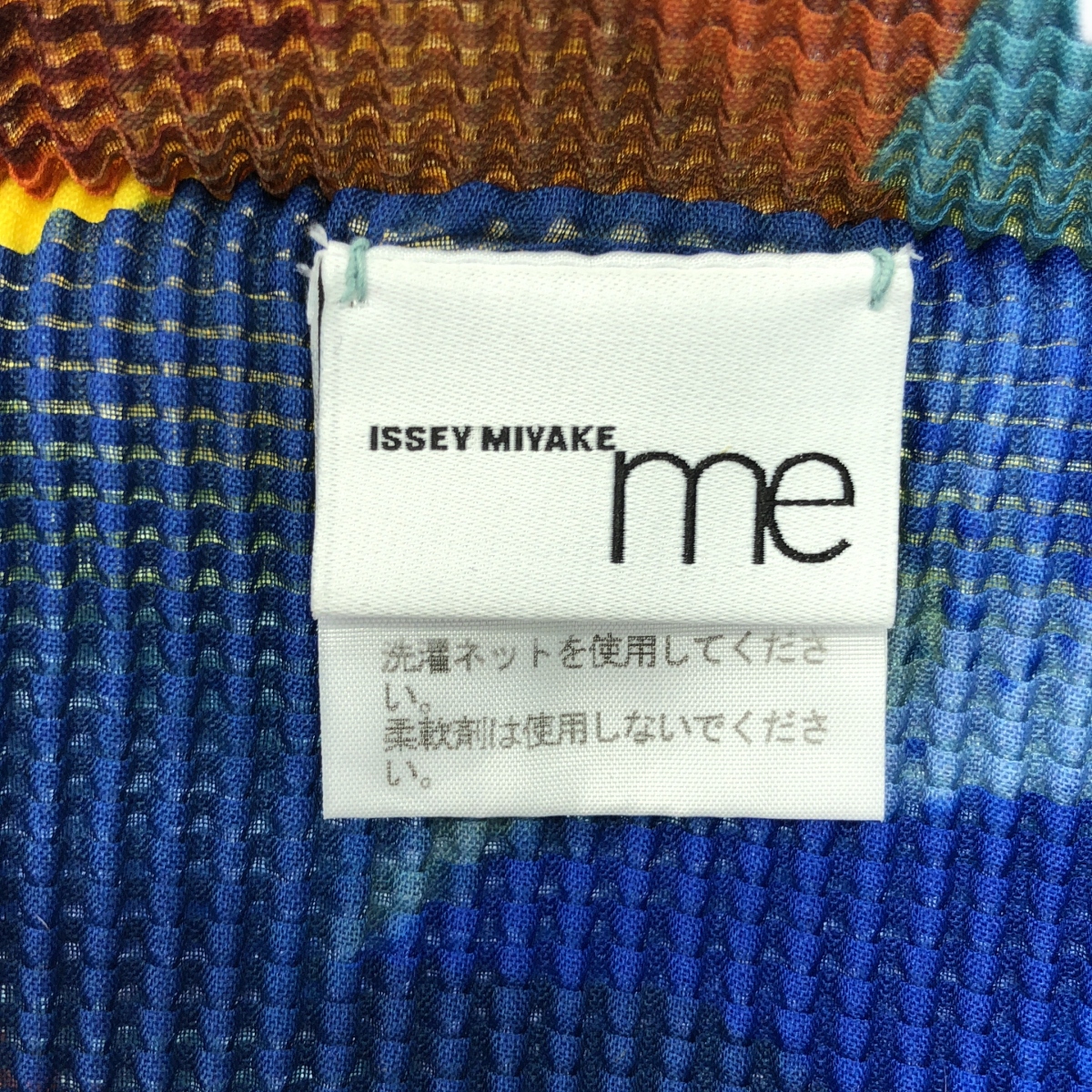 me ISSEY MIYAKE / ミーイッセイミヤケ Design Print Pleated プリント プリーツ ハイネック カットソー