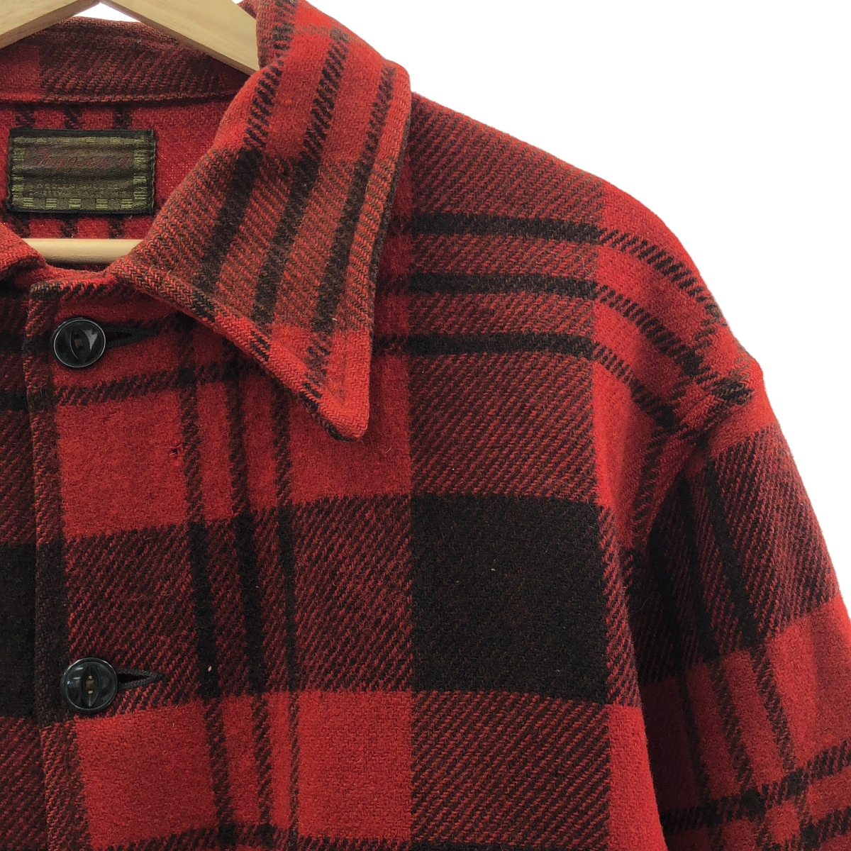 CHIPPEWA / チペワ 1940s ヴィンテージ チェック ウール ジャケット 猫目ボタン
