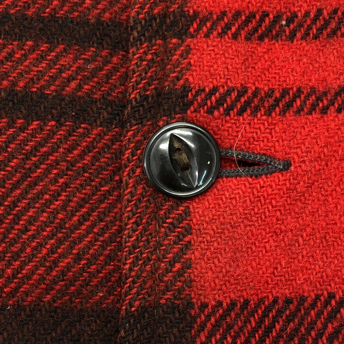 CHIPPEWA / チペワ 1940s ヴィンテージ チェック ウール ジャケット 猫目ボタン