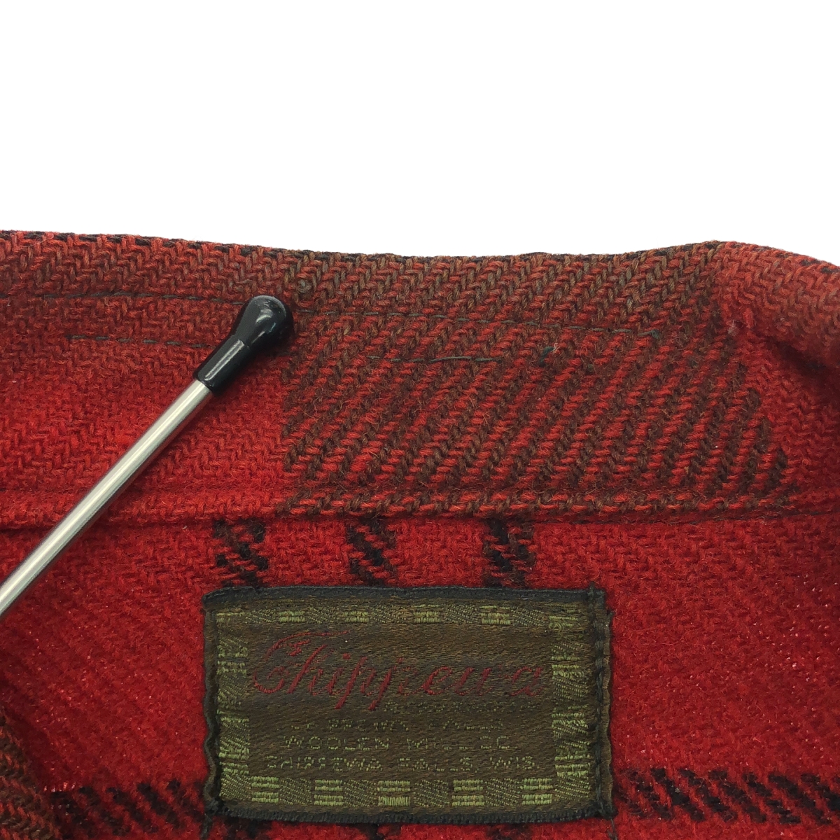 CHIPPEWA / チペワ 1940s ヴィンテージ チェック ウール ジャケット 猫目ボタン