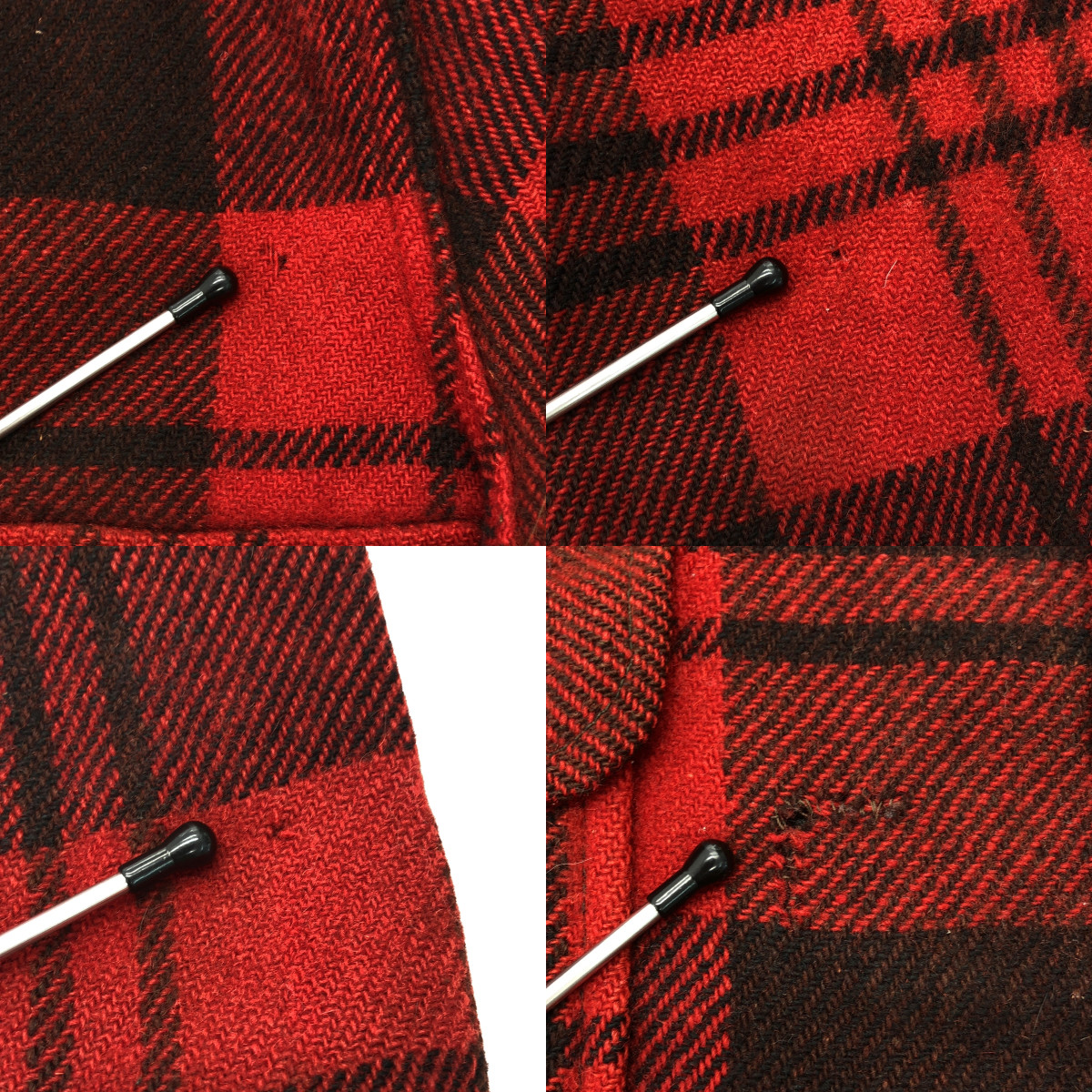 CHIPPEWA / チペワ 1940s ヴィンテージ チェック ウール ジャケット 猫目ボタン