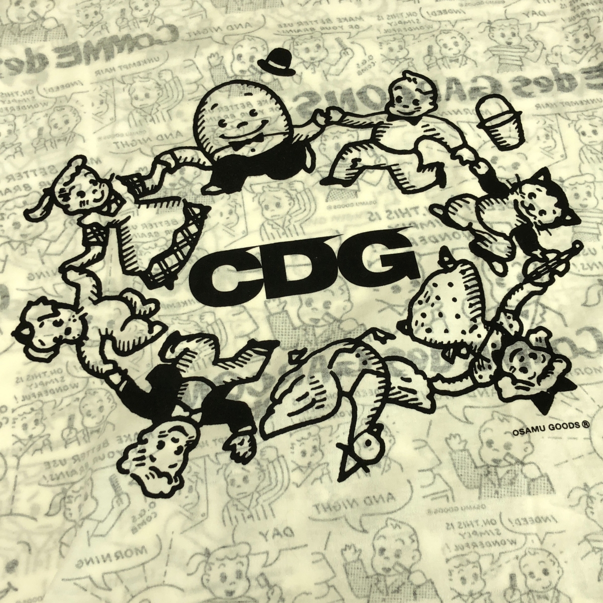 COMME des GARCONS / コムデギャルソン OSAMU GOODS オサムグッズ プリント ロング Tシャツ