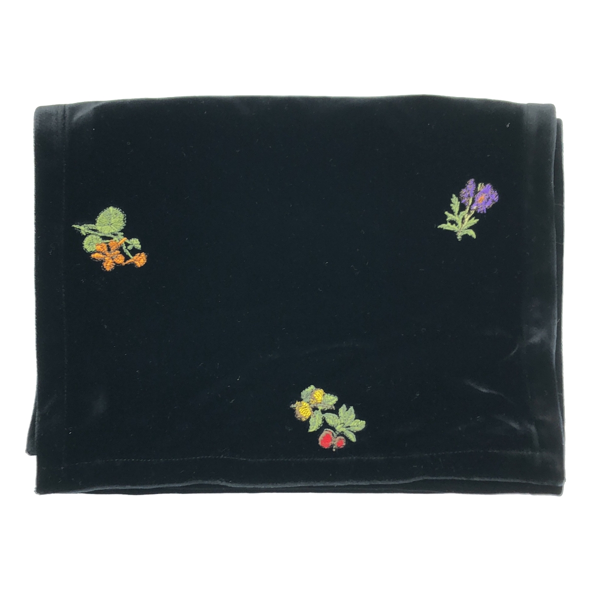 CABaN / キャバン ソフトべロア エンブロイダリーストール