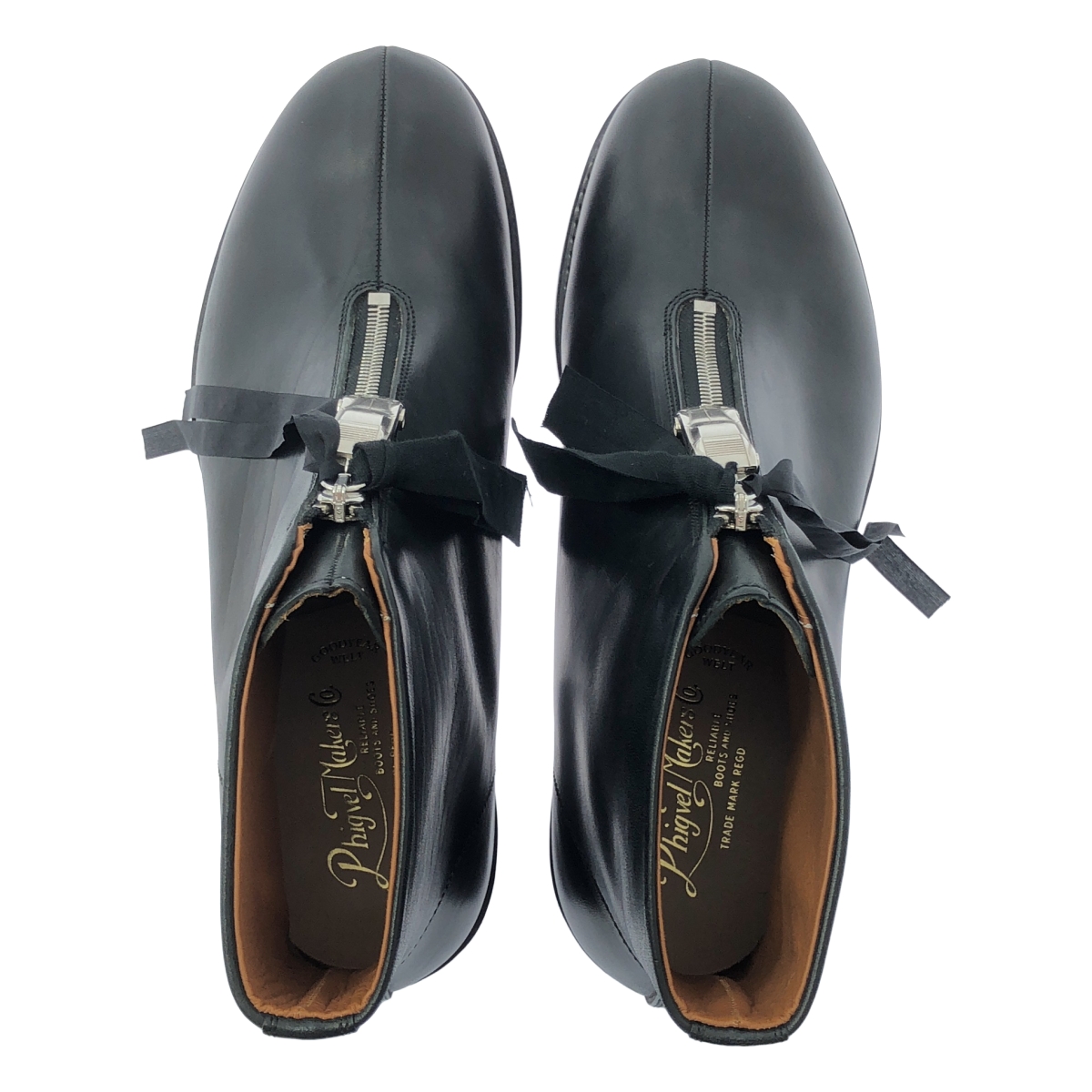 Midorikawa / ミドリカワ × PHIGVEL フィグベルコラボ AVIATOR ZIP BOOTS レザー アビエイター ジップ ブーツ