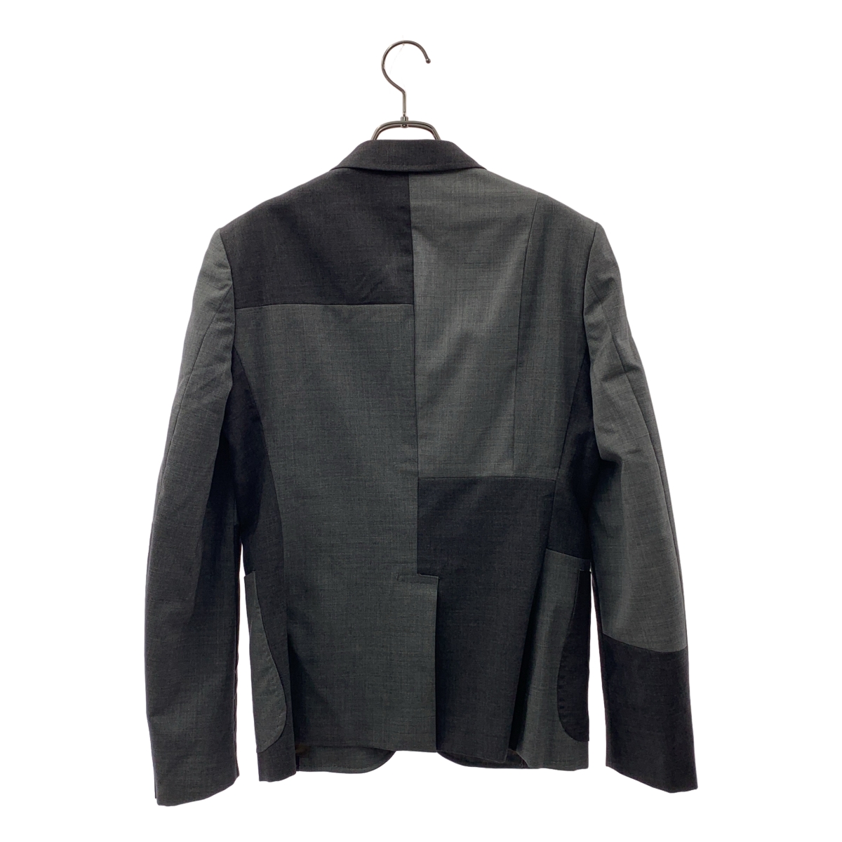 kolor BEACON / カラービーコン セットアップ / ウール パッチワーク 3B テーラードジャケット / ベルテッド スラックス パンツ