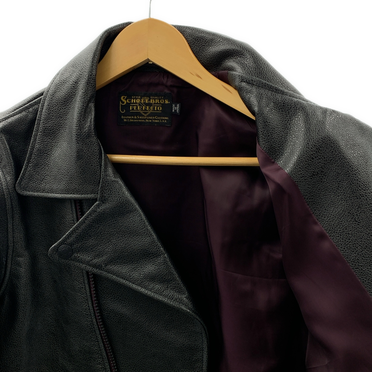 SCHOTT / ショット 馬革 レザー ダブルライダース ジャケット / 総裏地