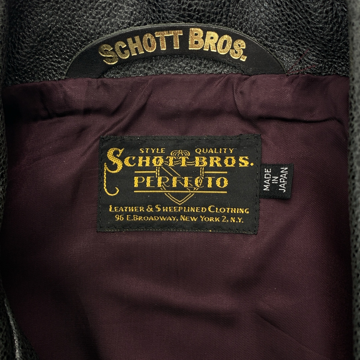 SCHOTT / ショット 馬革 レザー ダブルライダース ジャケット / 総裏地