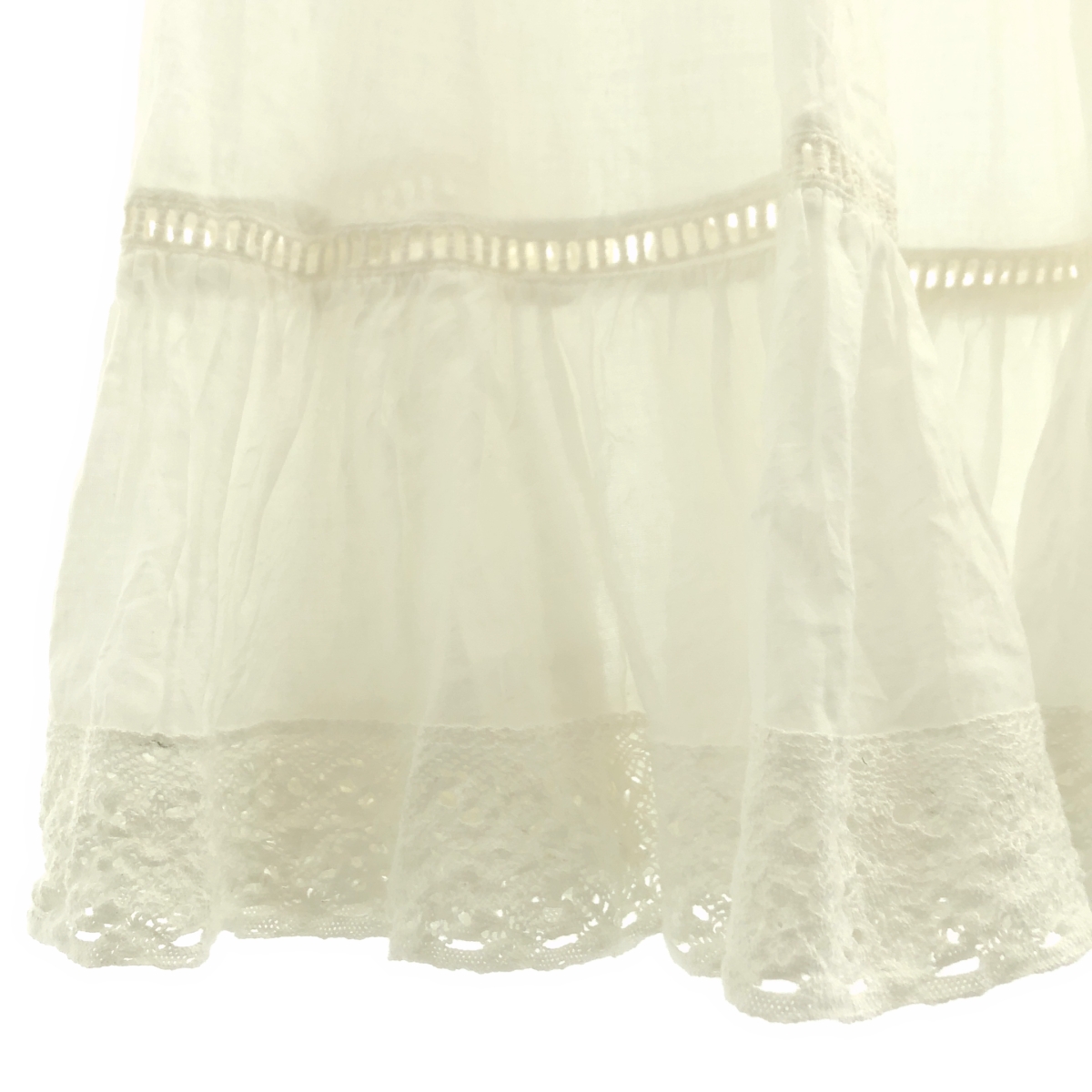 CASA FLINE / カーサフライン オーガニックコットンレーススカート