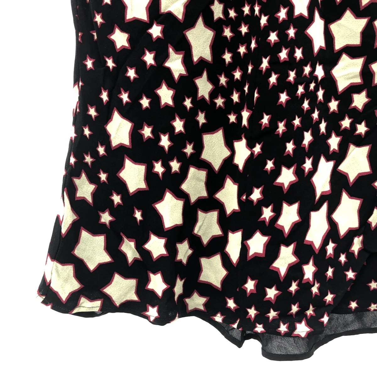 SAINT LAURENT PARIS / サンローランパリ スター総柄 ノースリーブ レーヨンブラウス