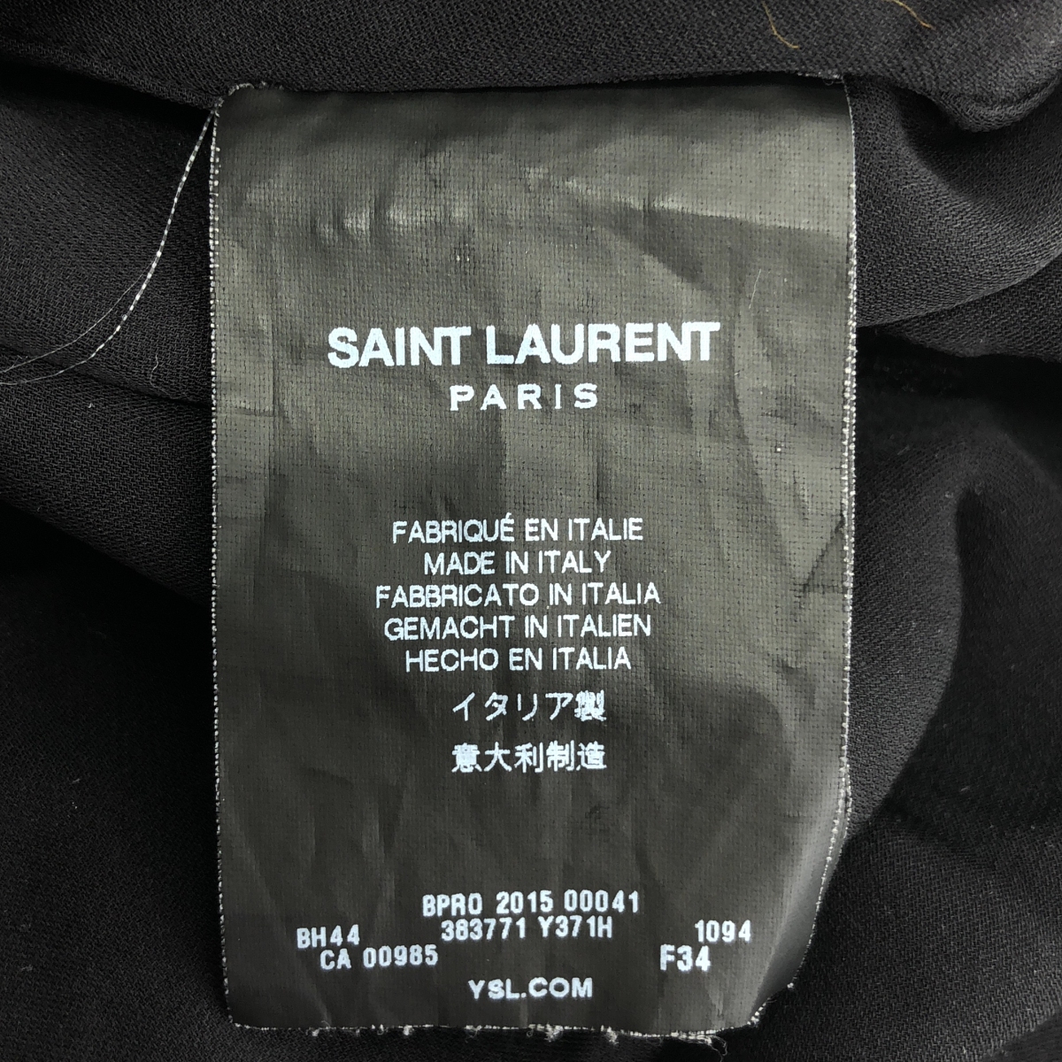 SAINT LAURENT PARIS / サンローランパリ スター総柄 ノースリーブ レーヨンブラウス