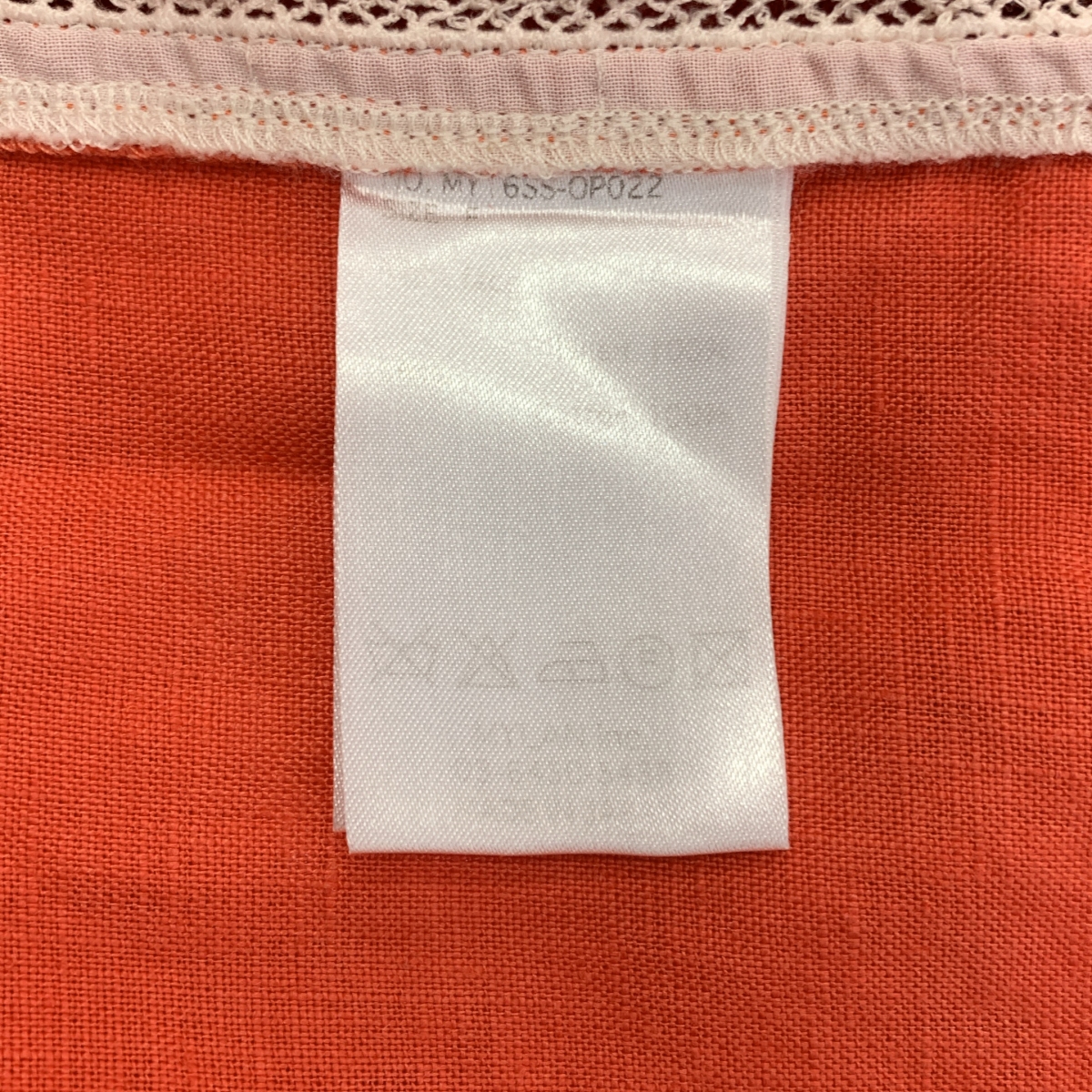 MYLAN / マイラン キーネック レース切替 リネン ワンピース