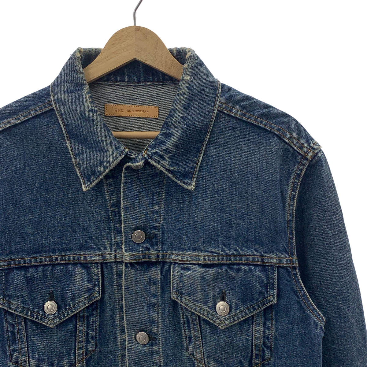 RHC Ron Herman / アールエイチシーロンハーマン Indigo Denim Jacket ダメージ加工 4thタイプ デニム トラッカージャケット