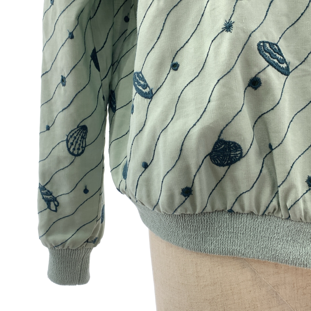 mina perhonen / ミナペルホネン sea jewel / エンブロイダリー ブルゾン ジャケット