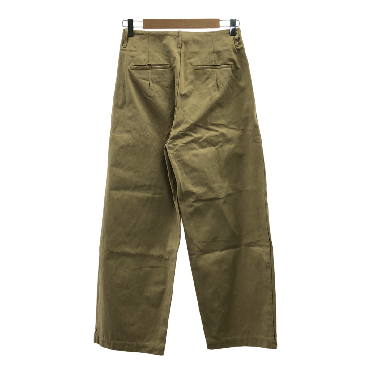 その他 コットン タック チノ ワイドパンツ