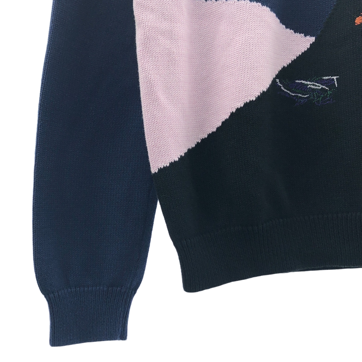 PS Paul Smith / ピーエスポールスミス コットン エンブロイダリー ニット セーター